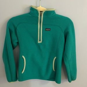 Patagonia Girls Large Teal Fleece